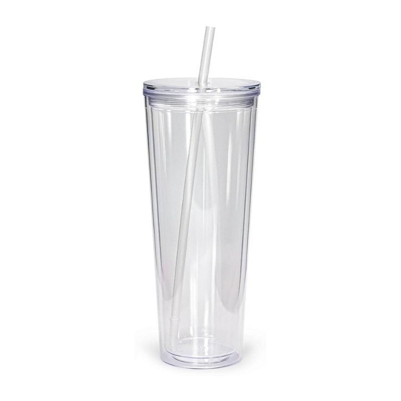 24oz Acrylic Snow Globe Tumbler