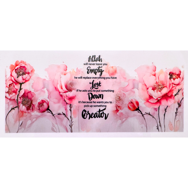 Allah Will Never Leave You Empty Pink