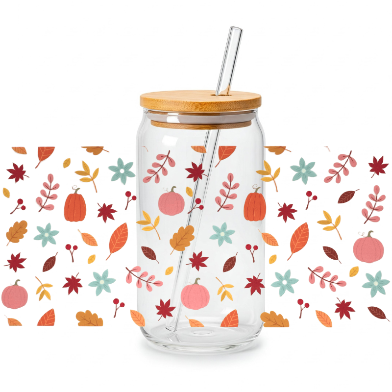 Pumpkin and Leaves I