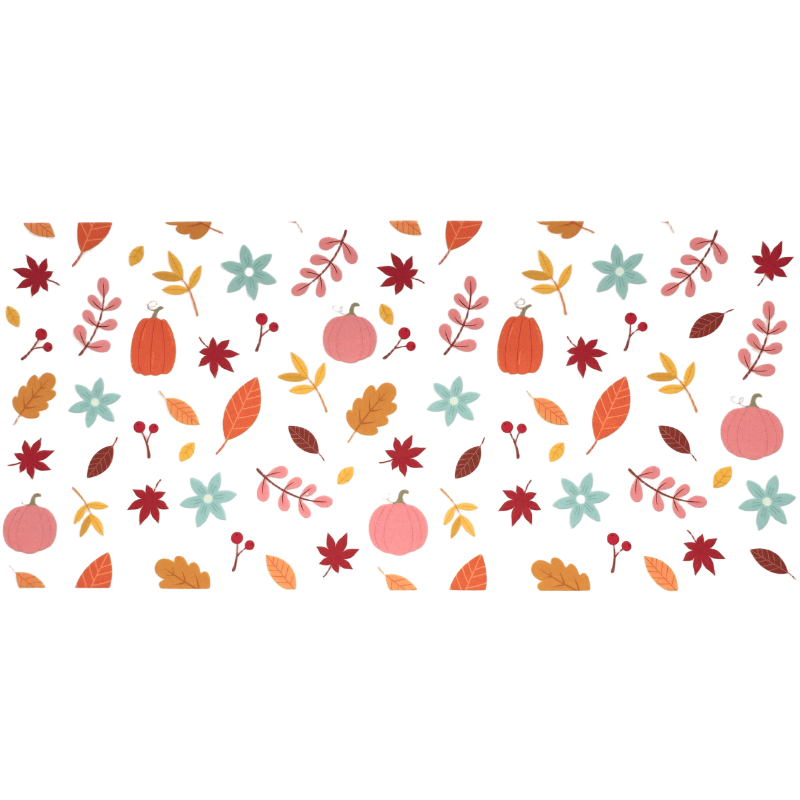 Pumpkin and Leaves I