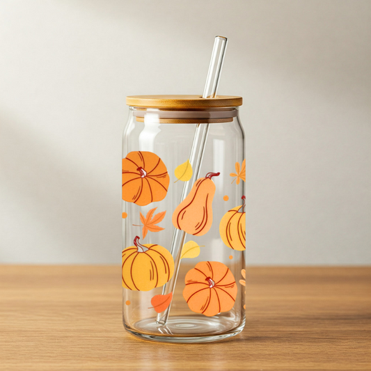 Pumpkins and Leaves II