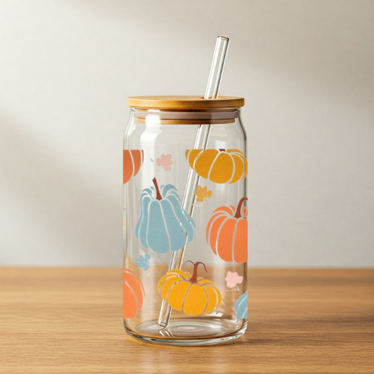 Pumpkins and Leaves III