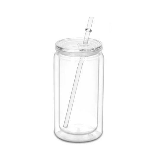 16oz Acrylic Snow Globe Cup