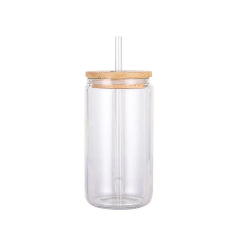 16oz Glass Non-Snow Globe Cup