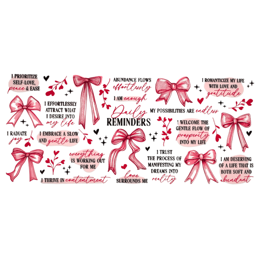 Daily Reminders - Red