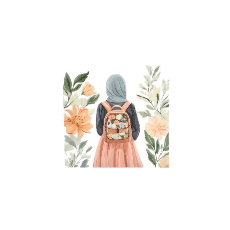 Hijab Blue/Pink 4