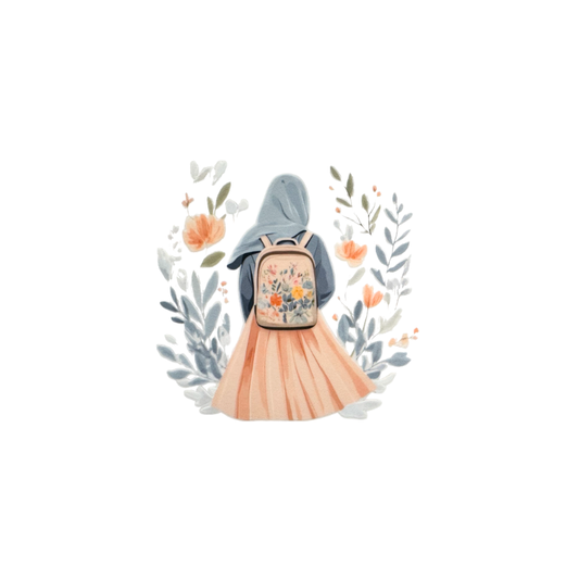Hijab Blue/Pink 6
