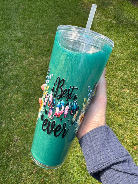 *Ready-to-Ship* 24oz Acrylic Tumbler - Best Mom Ever