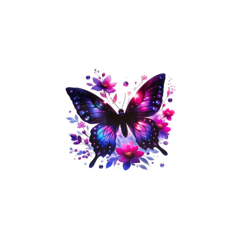 Indigo Butterfly 1
