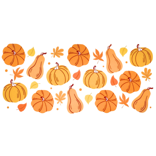 Pumpkins and Leaves II