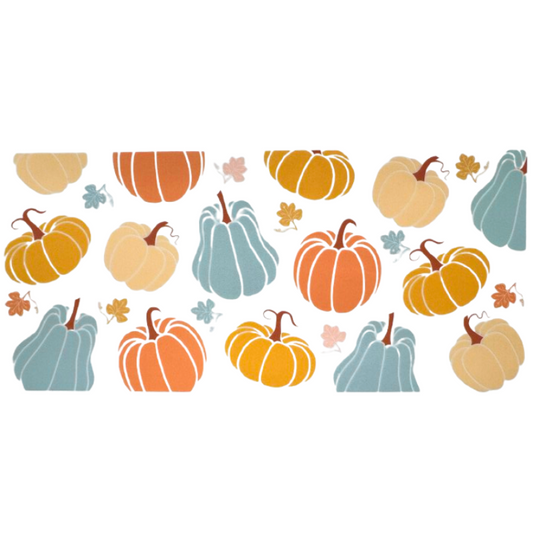 Pumpkins and Leaves III