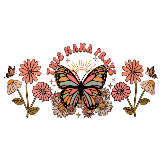 This Mama Prays - Distressed Design